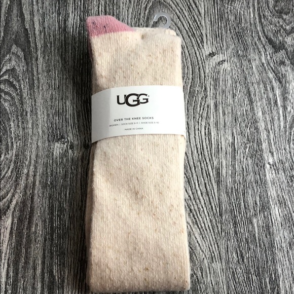 π΄SOLDπ΄UGG over the knee color block sock powder - Picture 2 of 3